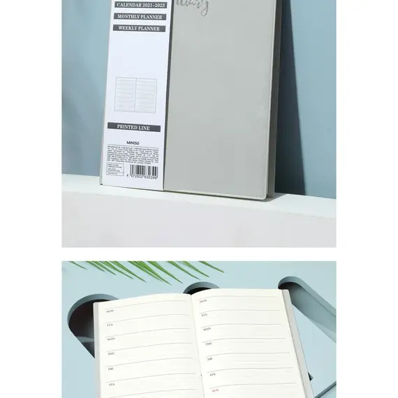 Fletore me kalendar B6 Stitchbound (Gray), Ngjyra: Hiri, 8 image