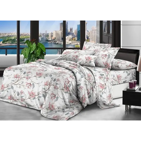 Set mbulesa Krinkell 140 x 210 / D-9272, Madhësia: 160 x 210, Ngjyra: Rozë