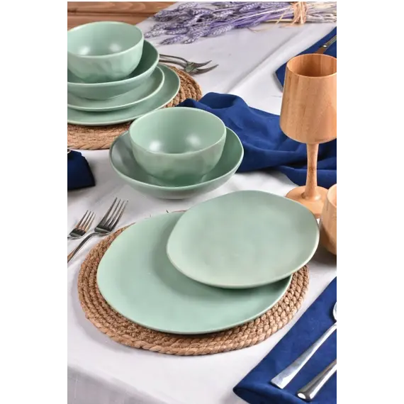 Pjata set 24 copë - B2999, Ngjyra: Mentë