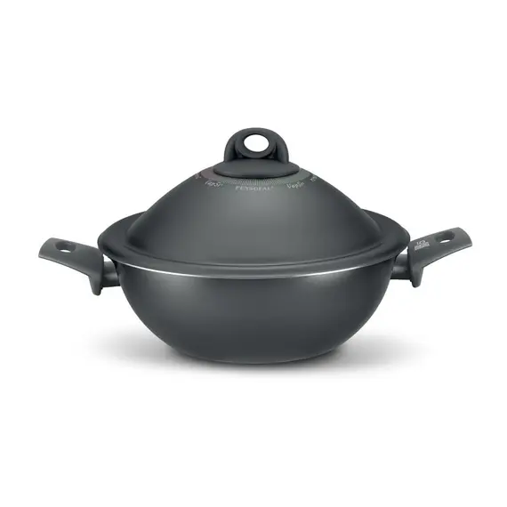 PENSOFAL Tenxhere VapSì wok 2 doreza +mbulese me vrima+pirun+kapak (24cm), 2 image