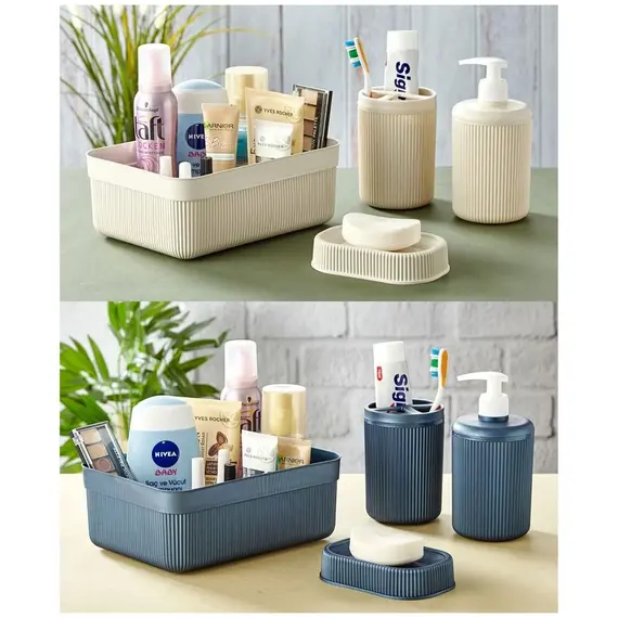 Aksesore banje prej plastike set 4c