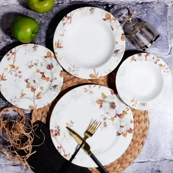 Pjata set qeramike 24c Ornella, Ngjyra: Kafe