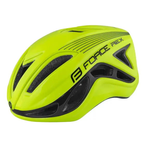 Helmet FORCE Rex, M - L, fluo / e zezë