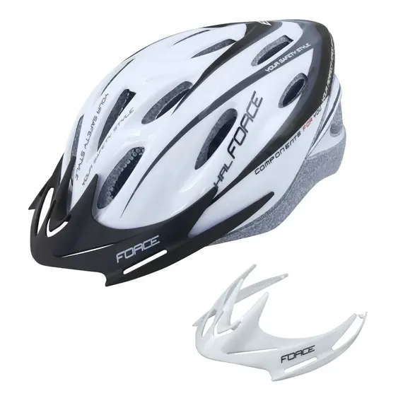 Helmet Hal, L - XL, 121, bardhe-zeze, Force, 2 image
