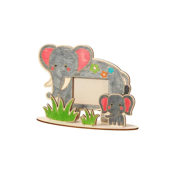 Kornizë druri për ngjyrosje (Elephant)