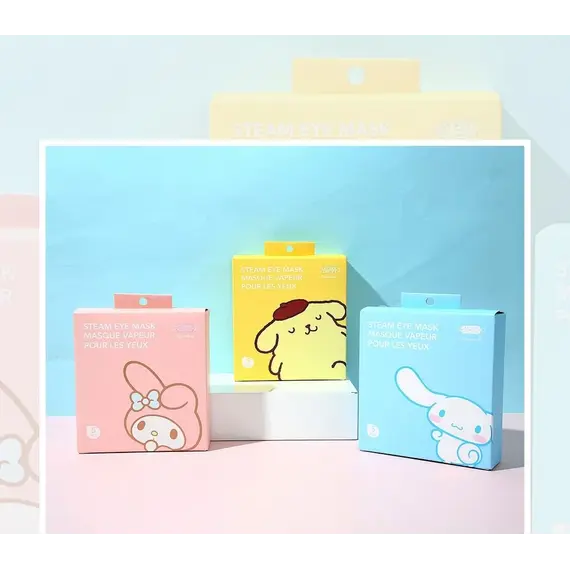 Maskë për sy Sanrio Characters Steam (Grapefruit, Pompompurin 5copë), 2 image