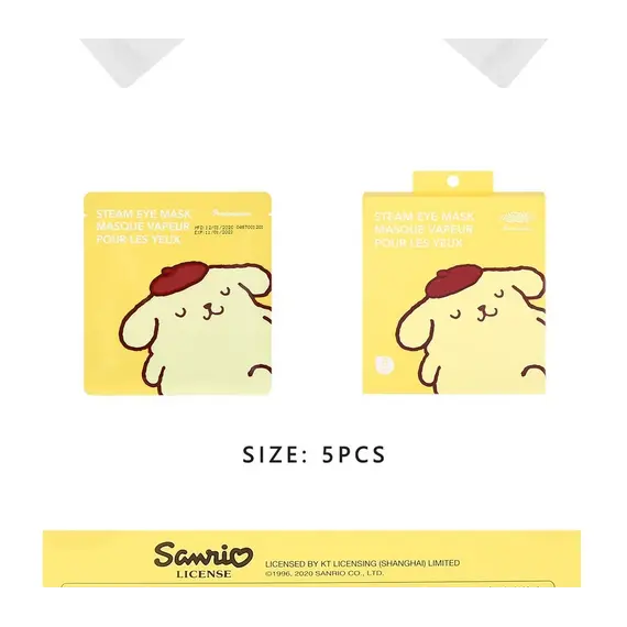 Maskë për sy Sanrio Characters Steam (Grapefruit, Pompompurin 5copë), 9 image