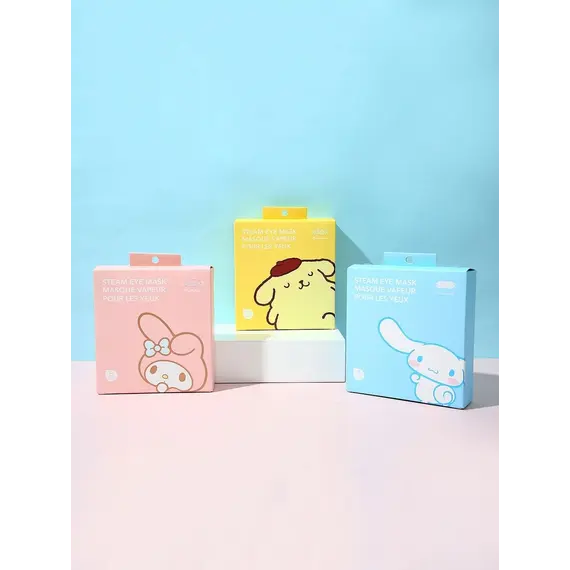 Maskë për sy Sanrio Characters Steam (Grapefruit, Pompompurin 5copë), 11 image