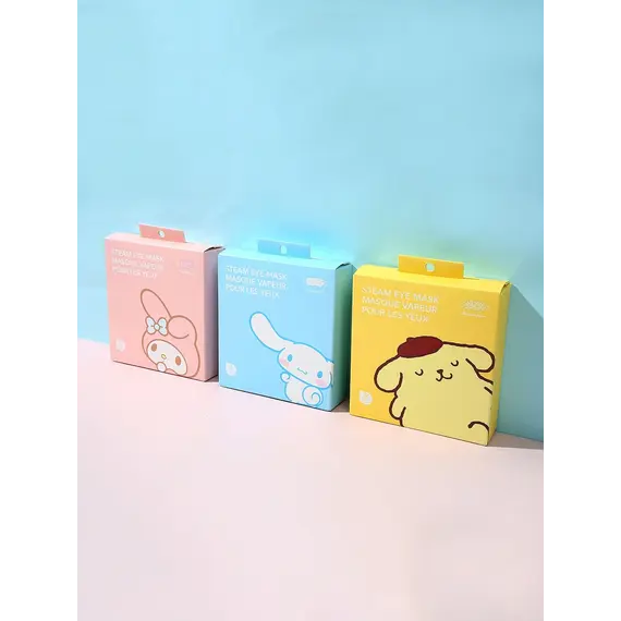 Maskë për sy Sanrio Characters Steam (Grapefruit, Pompompurin 5copë), 12 image