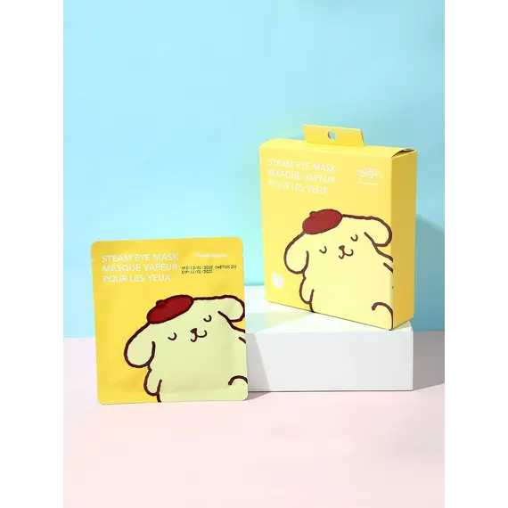 Maskë për sy Sanrio Characters Steam (Grapefruit, Pompompurin 5copë), 13 image