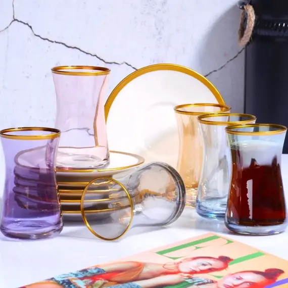 Gota çaji + tablla qeramike set 12c