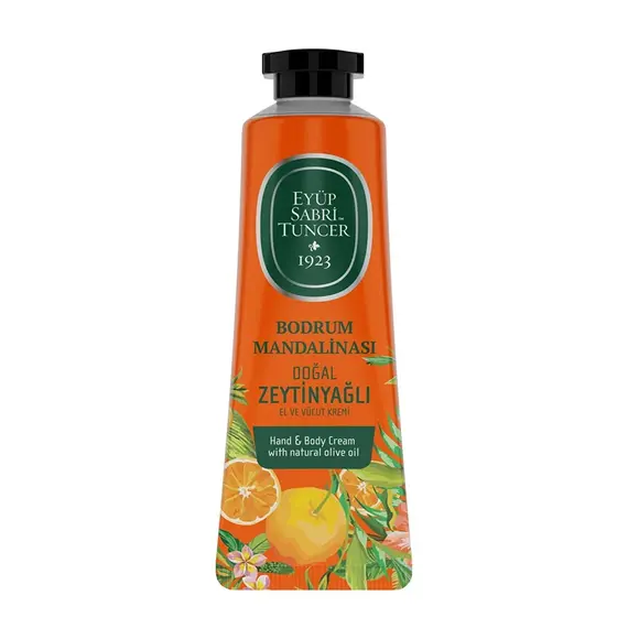 Krem për duar dhe trup me vaj ulliri 50ml - Bodrum manderina /P96, Ngjyra: Portokalli