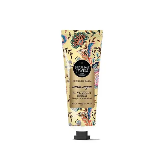 Krem për duar dhe trup me parfum 50ml - warm sugar /P96, Ngjyra: Bezhë