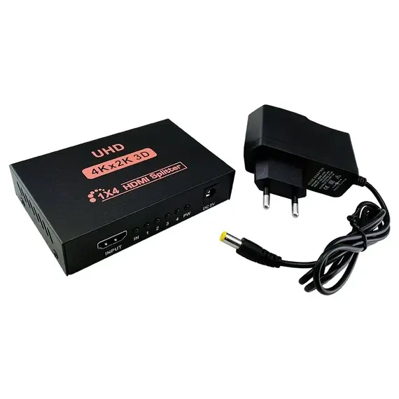 Shpërndarës për HDMI Spliter 4x out 1x in 4K x 2K,2.0HDMI