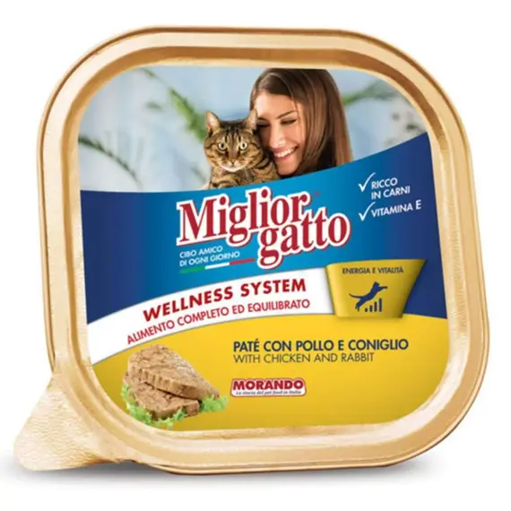 Ushqim mace Pollo Coniglio 100g/P32
