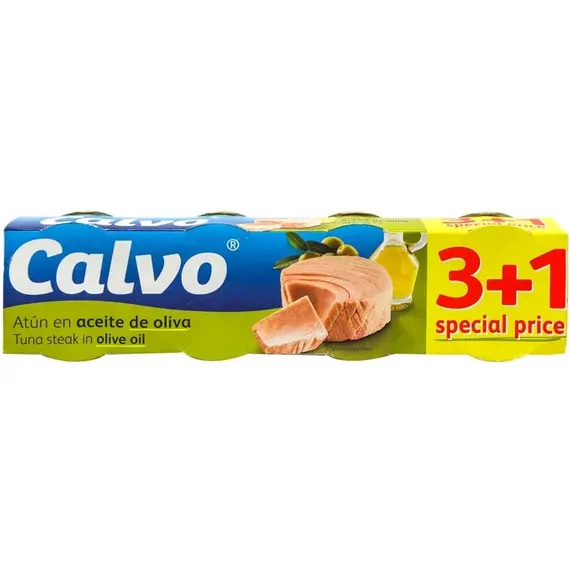 "Tuna copëza ne vaj ulliri 4x80g (3+1)/P24"
