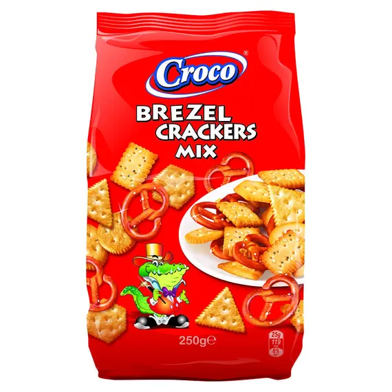 Crackers Mix&Brezel 250g/P12