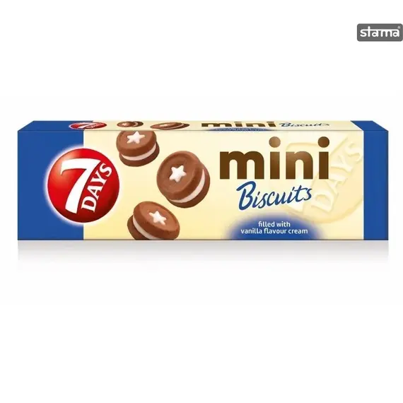 7Days Mini Biscuits Vanilla 100gr/P8