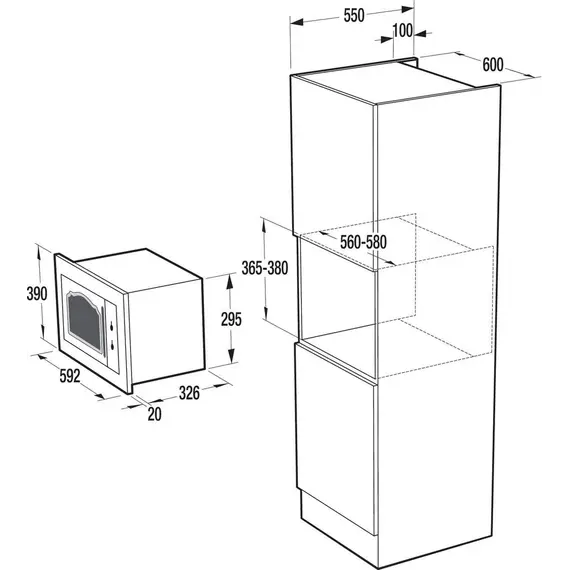 Mikrovale montuese Gorenje BM235CLI, 2 image