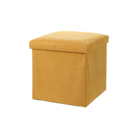 Tabure katrore magazinimi Suede  33cm(Yellow), Ngjyra: Verdhë