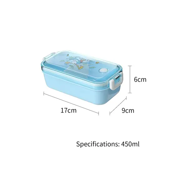 Kuti ushqimi Mickey Mouse 2.0 Bento Box 450mL(Donald Duck), Ngjyra: Kaltërt, 8 image
