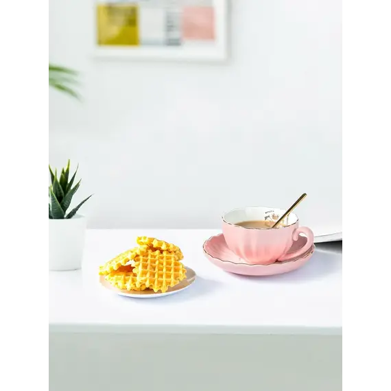 Tas qeramike per kafe, Ngjyra: Rozë, 2 image