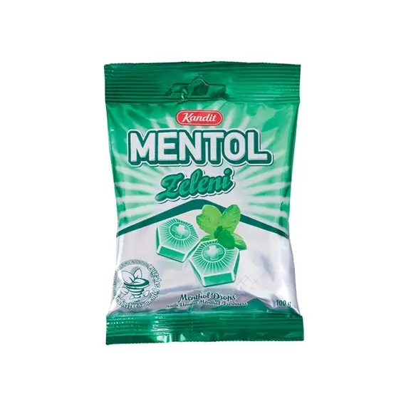 Bombone Kandit 100gr Mentol Gjelbert/P42