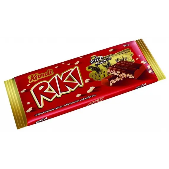 Riki çokollatë me oriz 75g/P12