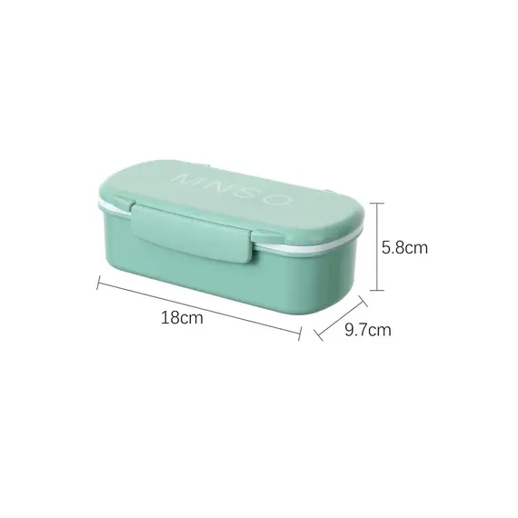 Kuti ushqimi MNSO Bento  510mL(Green), Ngjyra: Gjelbërt, 8 image