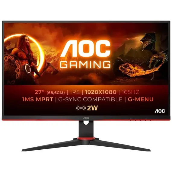Monitor Gaming AOC 27" 27G2SPAE/BK  IPS LED 165HZ