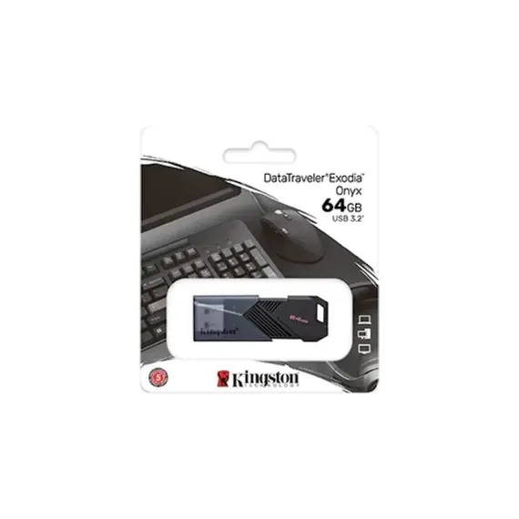 USB KINGSTON 64GB DataTraveler Exodia Onyx 3.2 Gen1 DTXON/64GB, 3 image