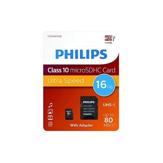 Microsd Philips Sdhc Ph Micro ,Mbushës 16Gb Cl