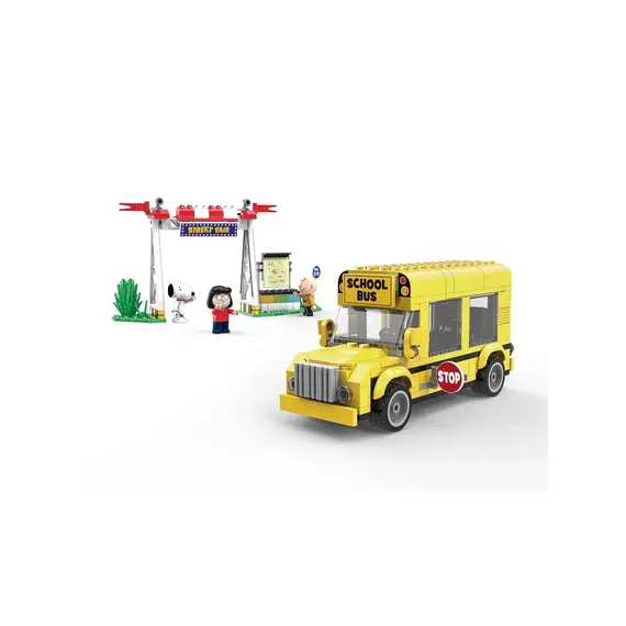Lodër - Snoopy Street Fair Building Blocks A(School Bus, 288 copë)