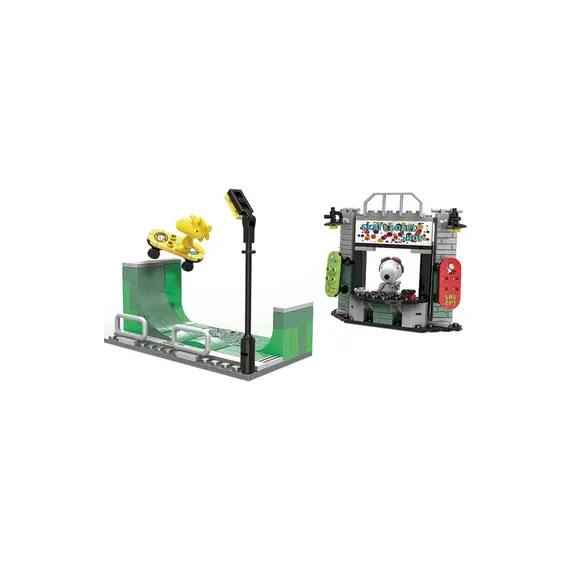 Lodër - Snoopy Street Fair Building Blocks B(Skateboard Shop, 158 copë)