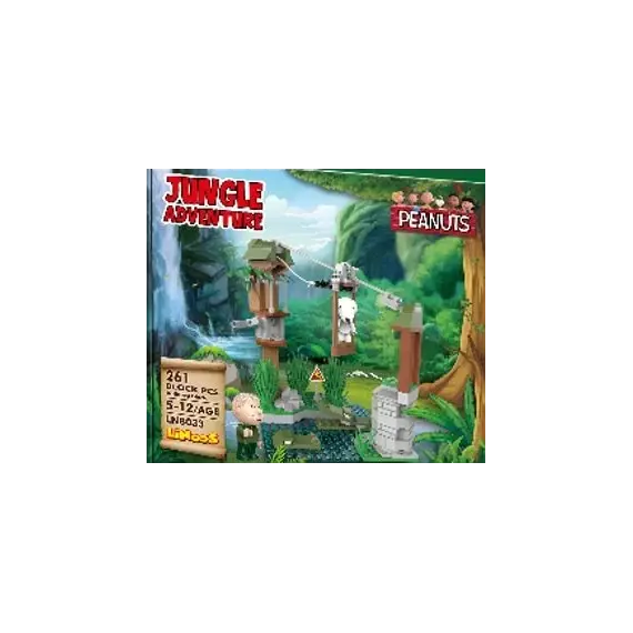 Lodër - Snoopy Jungle Adventure Building Blocks B(The Crocodile, 211 copë)