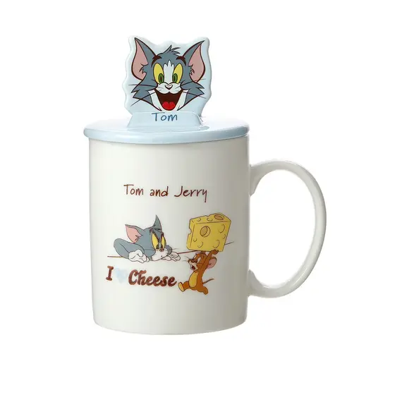 Tom & Jerry Filxhan me kapak 340ml (Kaltërt, Tom)