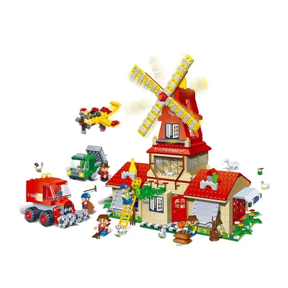 Lodër - Farm Big Castle Building Blocks (860 copë)