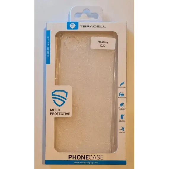 Mbrojtëse për telefon realme C30 transparente