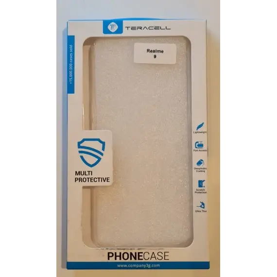 Mbrojtëse për telefon realme 9 transparente