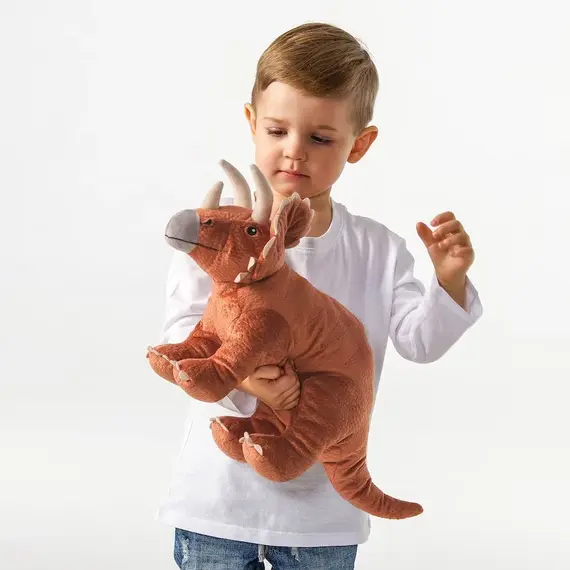 Lodër e butë dinosaur triceratops 46cm, 2 image