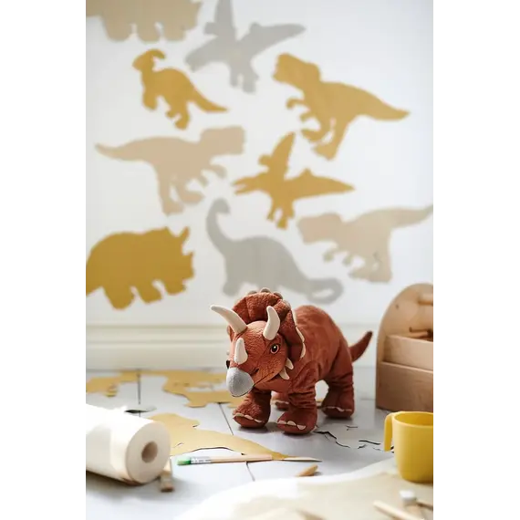 Lodër e butë dinosaur triceratops 46cm, 4 image