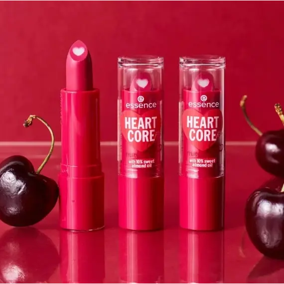 essence HEART CORE fruity lip balm 01, 2 image