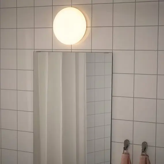 IKEA BARLAST Llampë muri/tavani, e bardhë (25cm), 3 image
