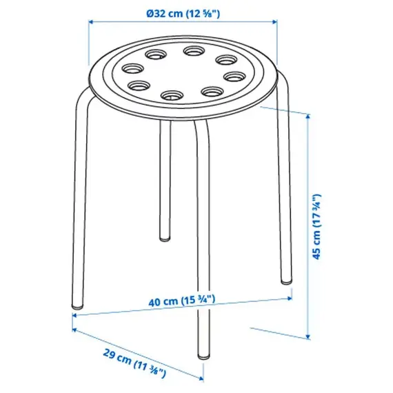 IKEA MARIUS Karrige, e zezë, 3 image
