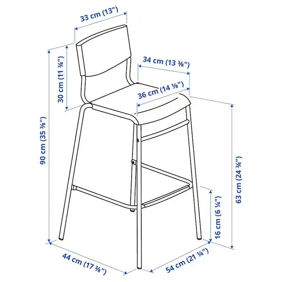 IKEA STIG Karrige shanku 63 cm, 8 image
