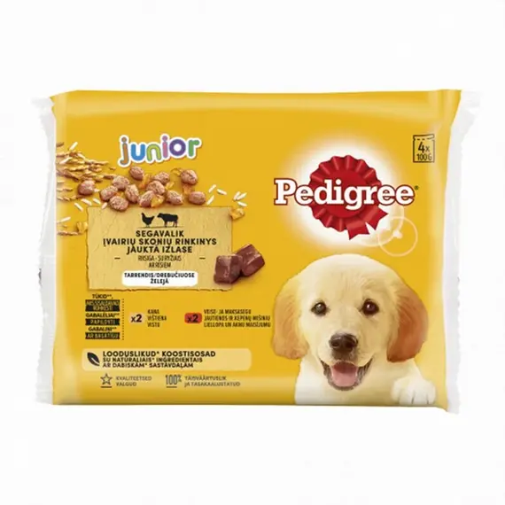 PEDIGREE CIJ Junior POUCH Mish me Oriz &Pule me Oriz 100g/P13*4