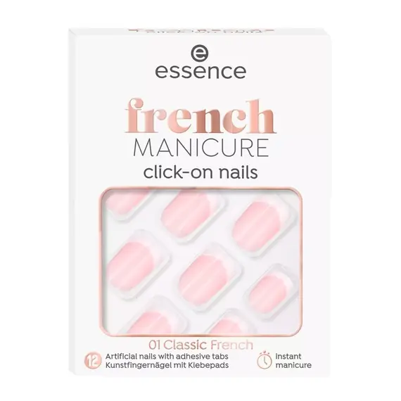essence french MANICURE click-on nails 01