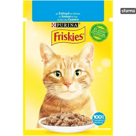 Friskies ushq macesh me Salmon 85g/P26