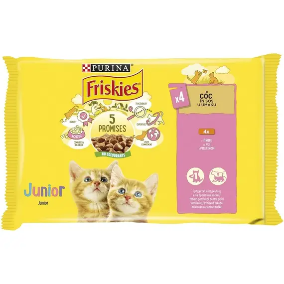 Friskies macesh Junior me pul(4x85g)/P12