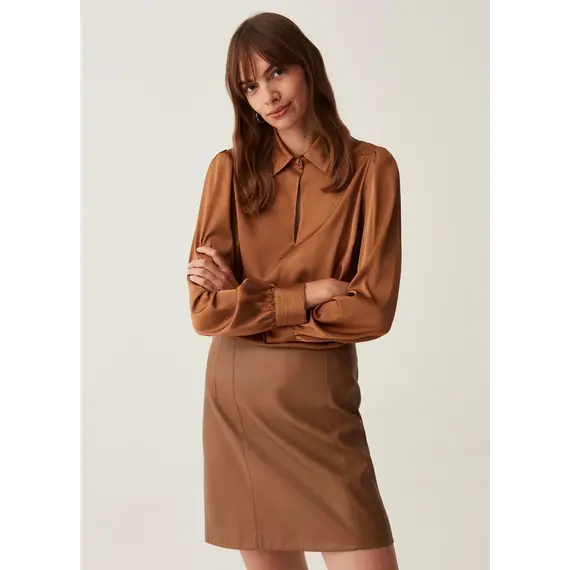 Bluze per femra, Madhësia: 38, Ngjyra: Kafe